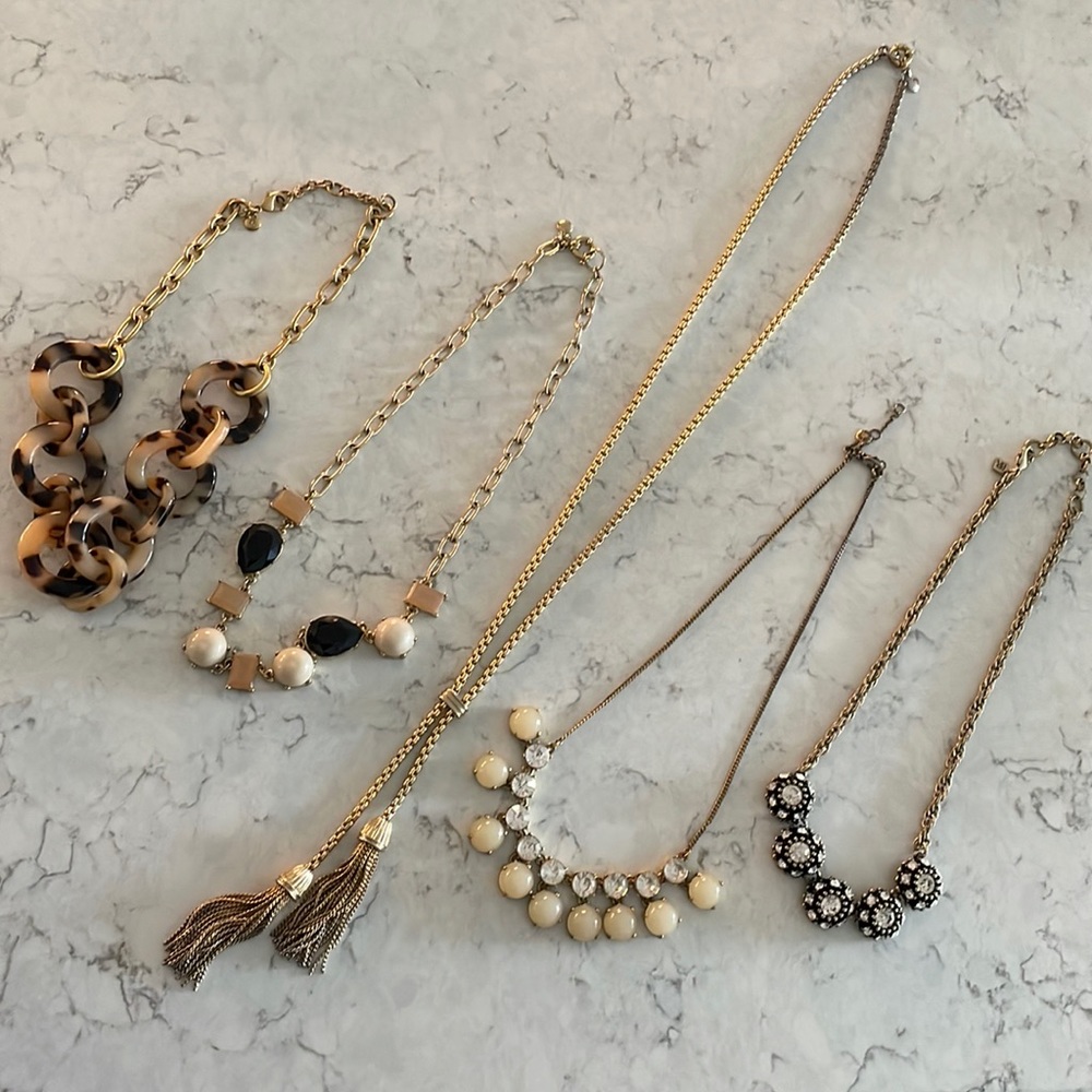JCREW & BANANA REPUBLIC ASSORTED NECKLACES